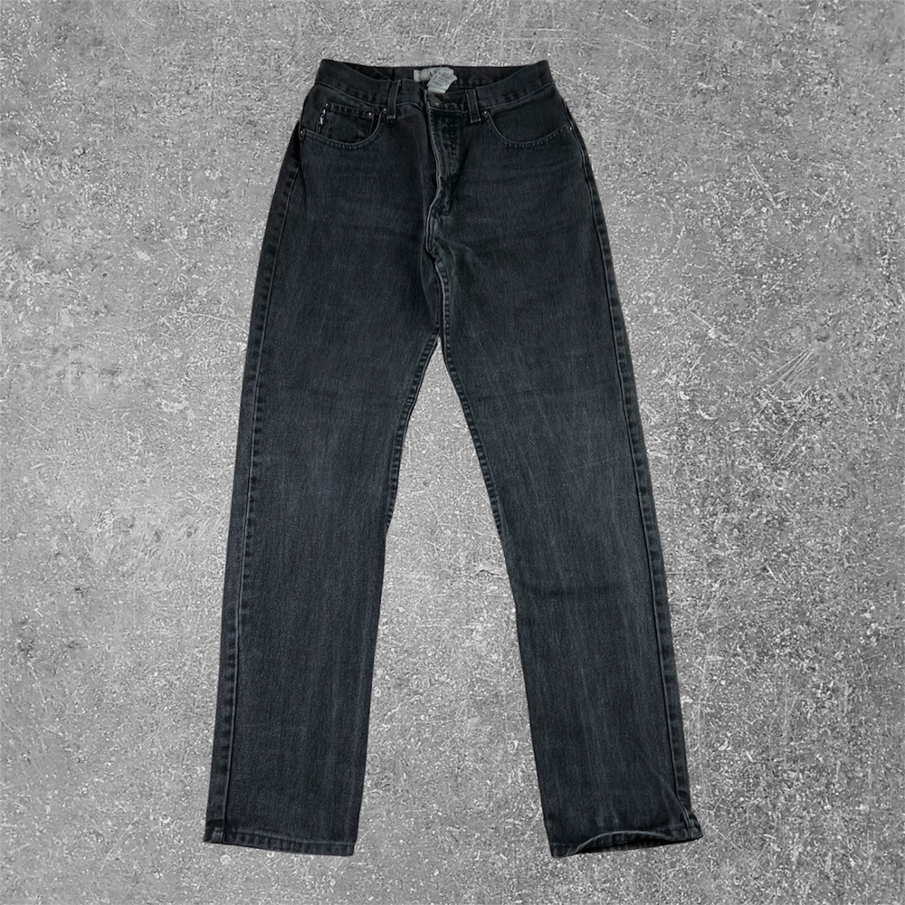 Armani Exchange Classic Fit Jeans Mens 10L Black Vintage Made in USA Denim